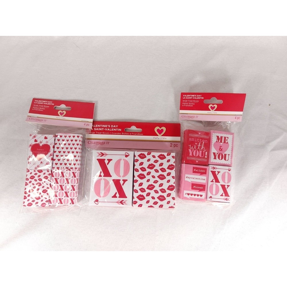 Celebrate It Valentine's Day Treat Boxes‎ 3packs